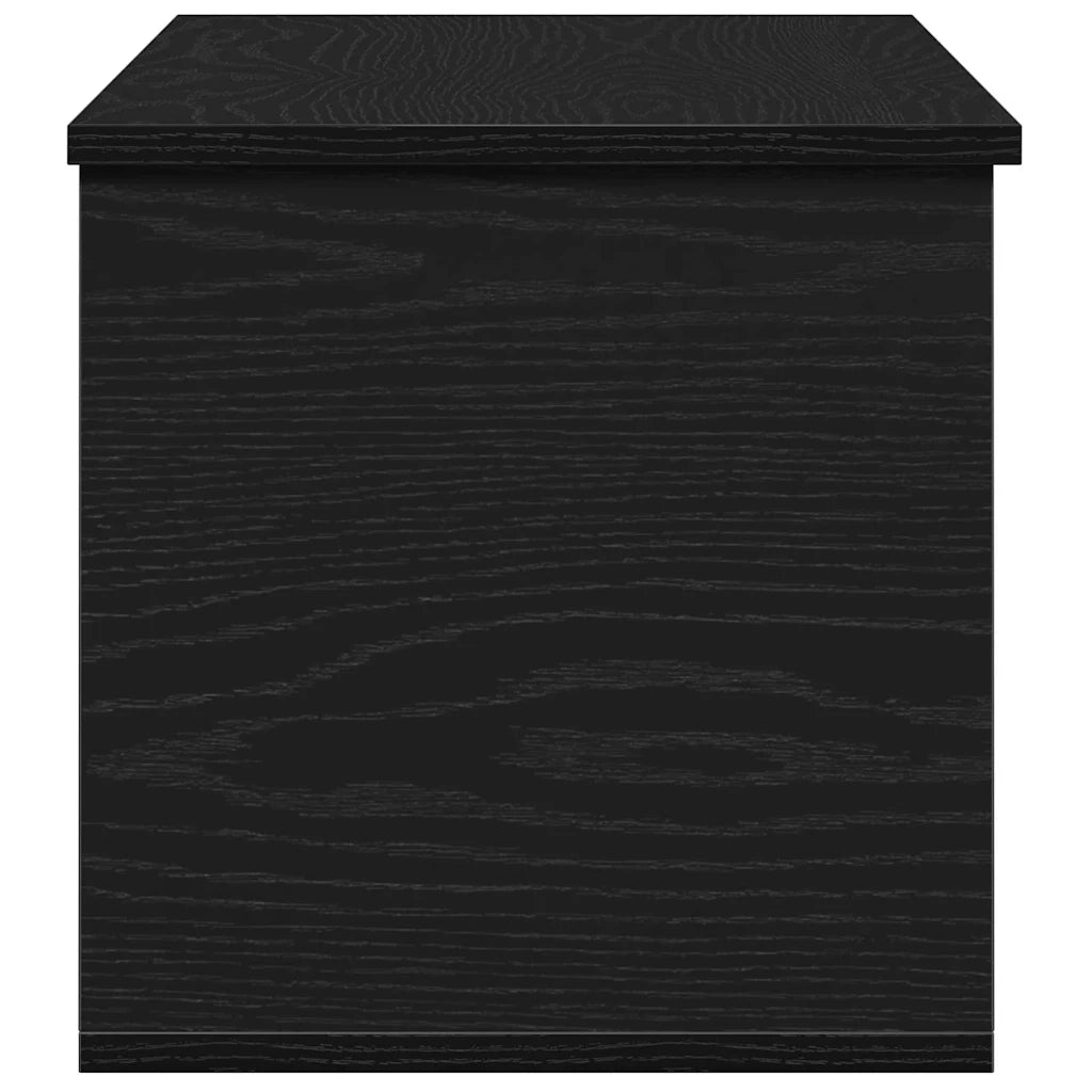 Scatola di Stoccaggio Rovere Nero 90 x 35 x 35 cm 868713