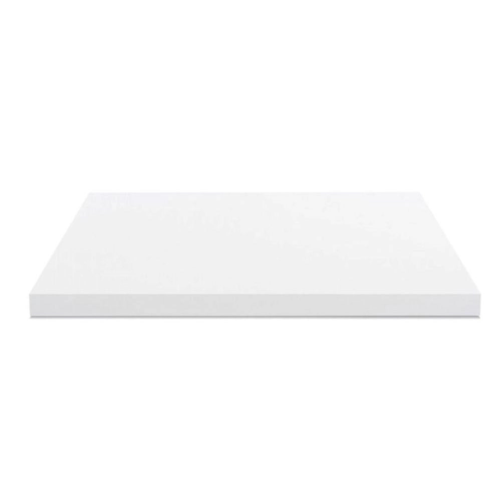 Piano lavabo rettangolare truciolare bianco 100x47x4H