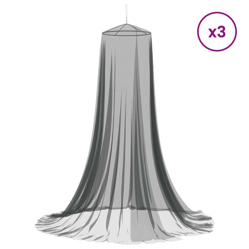 Zanzariera per letto 156 maglia 3 pcs 156 maglia Nero 42033571