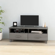 Mobile Porta TV-Mobile per TV-Credenza TV Grigio Chiaro 106x40x40 cm in Massello di Pino