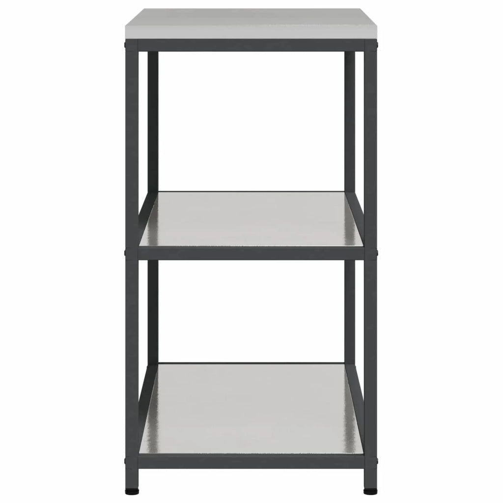 Stoccaggio in cucina Argento 90 x 50 x 92 cm Acciaio 874958