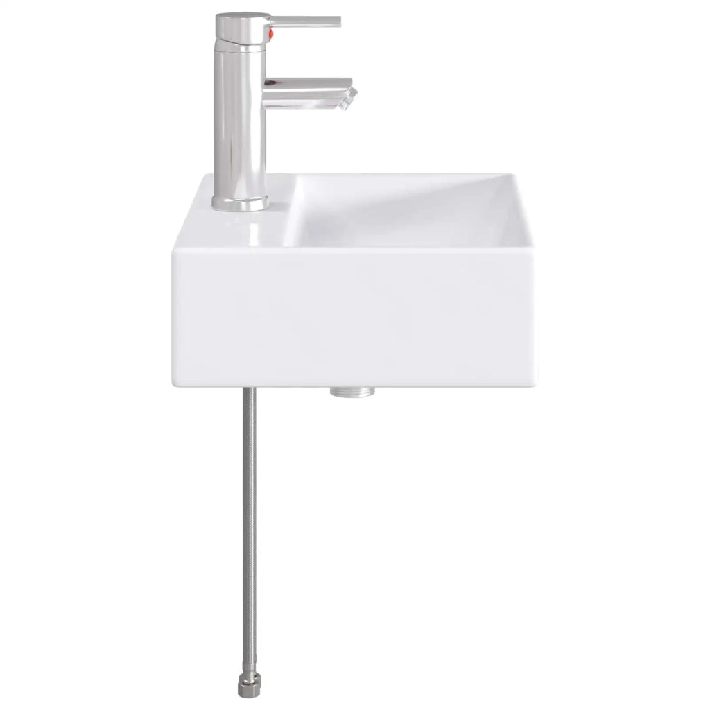 Lavabo da bagno Cromato 39 x 30,5 x 12,5 cm Metallo