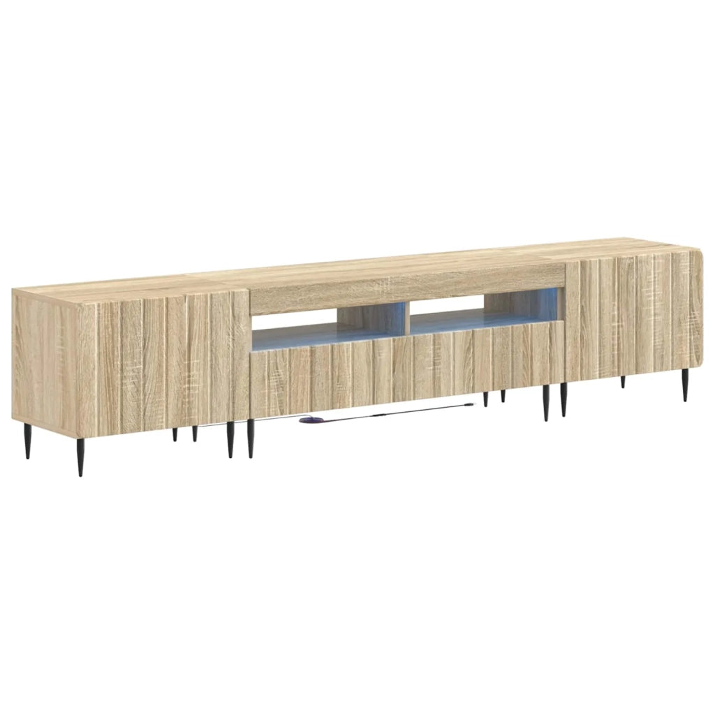 Mobile TV LED a 5 pezzi Rovere Sonoma Legno ingegnerizzato 3416515