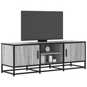 Mobile TV Grigio Sonoma 120x35x41cm Legno Multistrato e Metallo