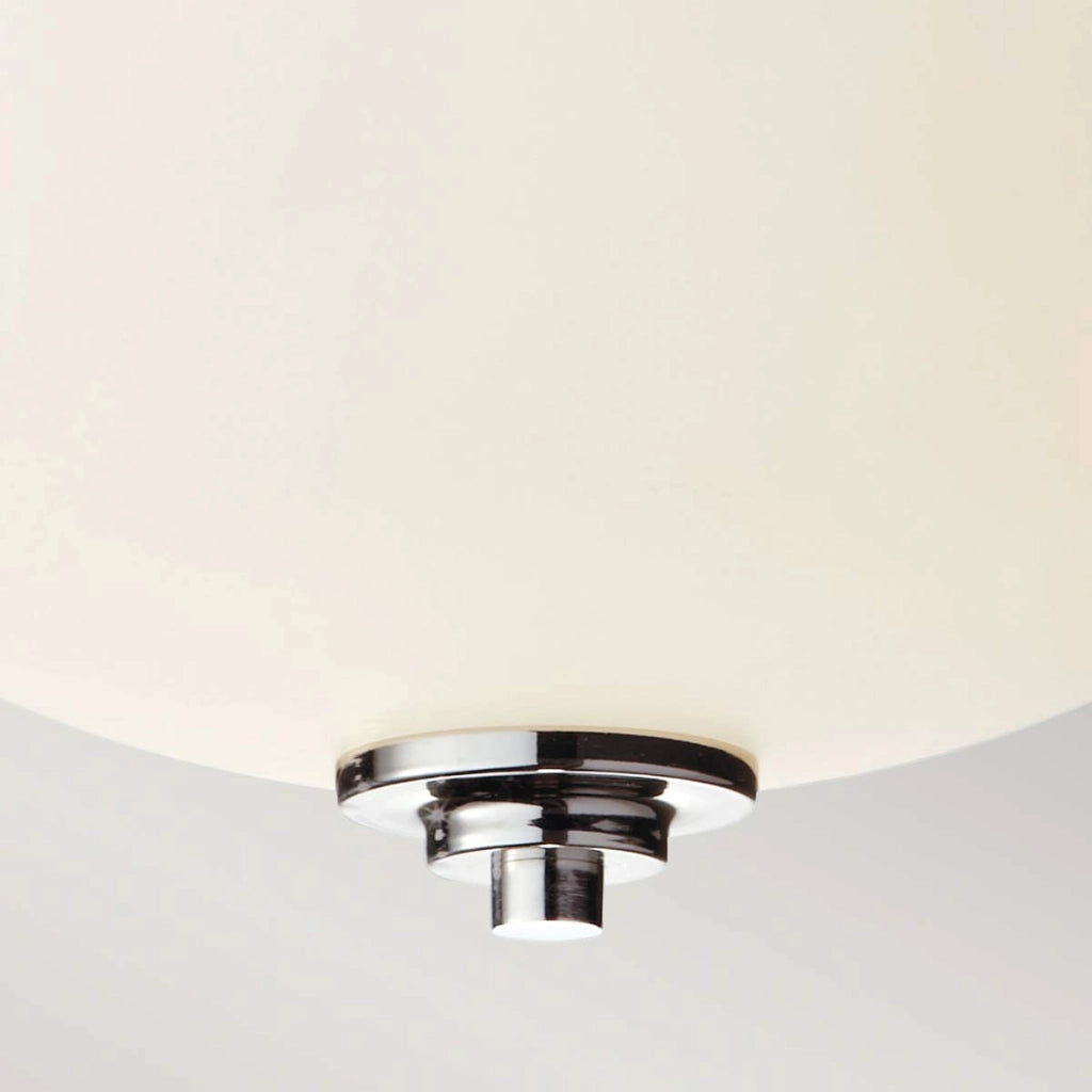 Plafoniera bagno tonda 33,5cm 2xE27 cromata Malibu