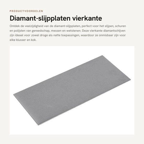 Schiaccia-diamanti 80-3000 mesh - Piastra di abrasione per coltelli - Lavorazione e lustratura - Adatto per applicazioni asciutte/umide - Materiale diamantato duraturo - 13 gradi di abrasione