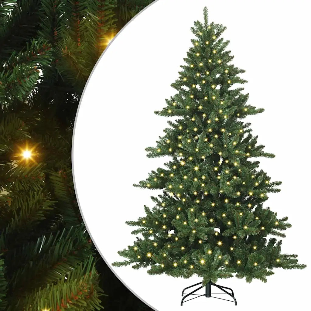 Albero di Natale Artificiale con Rami Pieghevoli Verde 240 cm