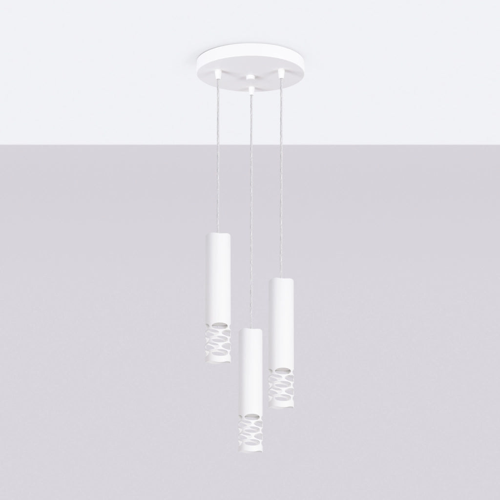 Lampada a sospensione LIRO 3P bianco