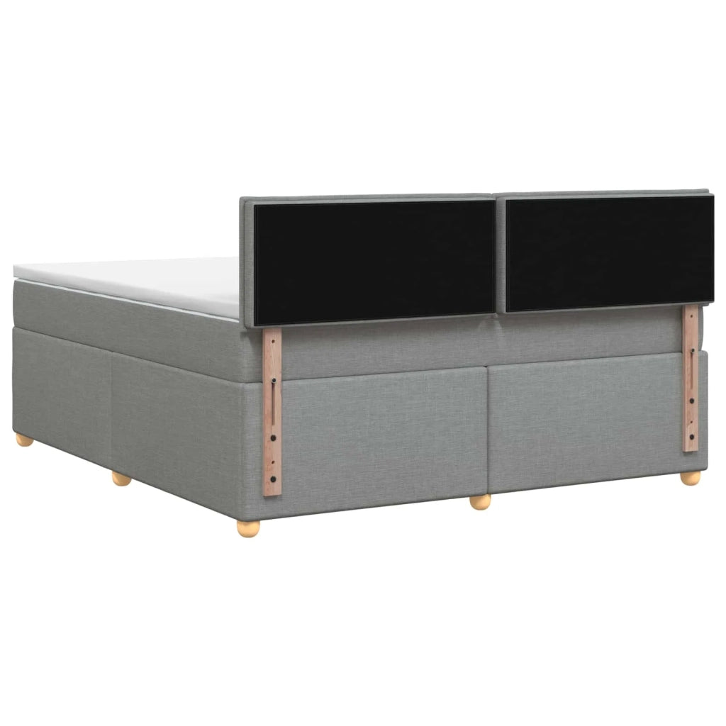 Letto box spring con materasso Grigio Chiaro 140 x 200 cm 3452429