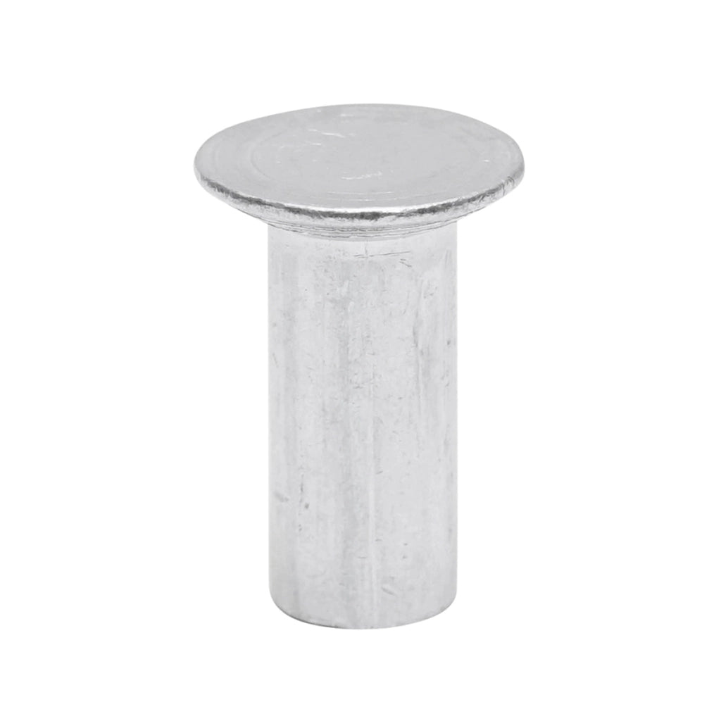 Rivetto in alluminio massiccio 24,6x10, diametro testa 18 mm
