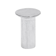Rivetto in alluminio massiccio 24,6x10, diametro testa 18 mm