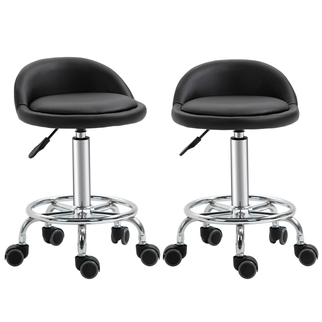 Sgabello girevole con schienale ¨C Xylo ¨C Altezza regolabile 57-72 cm nero