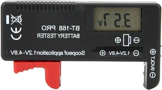 Tester di capacità batterie digitale con display LCD per batterie CR2032 LR44 L736 6F22 9V AAA AA D C 18650 16340 14500 10440.