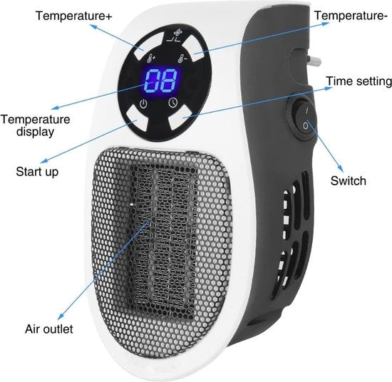 Blazer per riscaldamento dell'aria - Ventilatorkachel - Riscaldatore di aria - Riscaldamento elettrico - Riscaldatore di aria