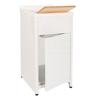 Mobile Lavatoio da Esterno in Polipropilene e Alluminio 45x50x83 cm Bianco