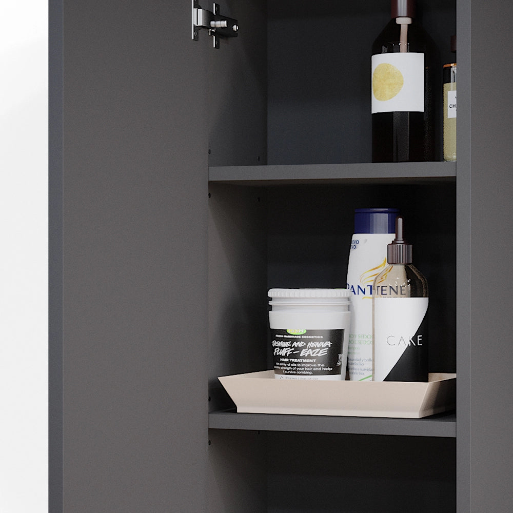 Vicco Mobile bagno Antracite 33 x 84 cm con 2 ripiani
