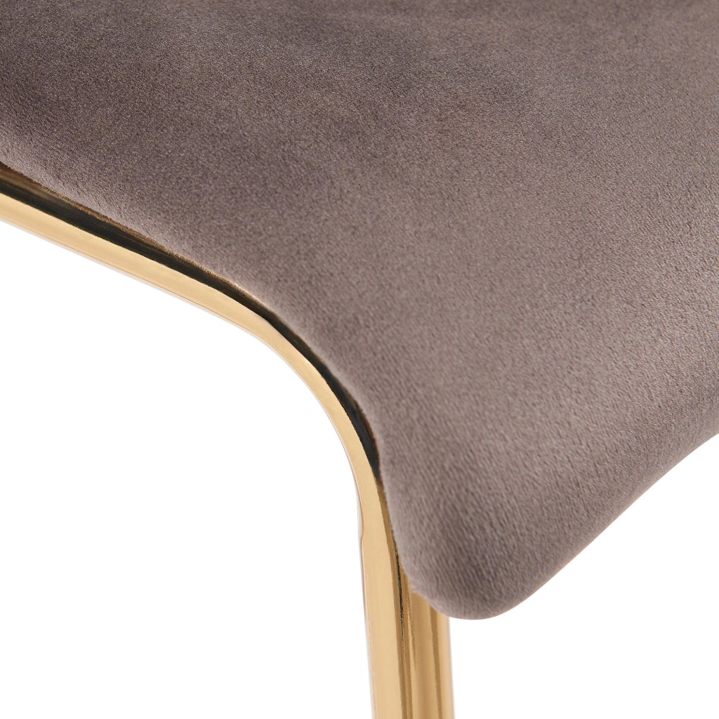 Barhocker Hoover Samt 4-FuЯ Gold