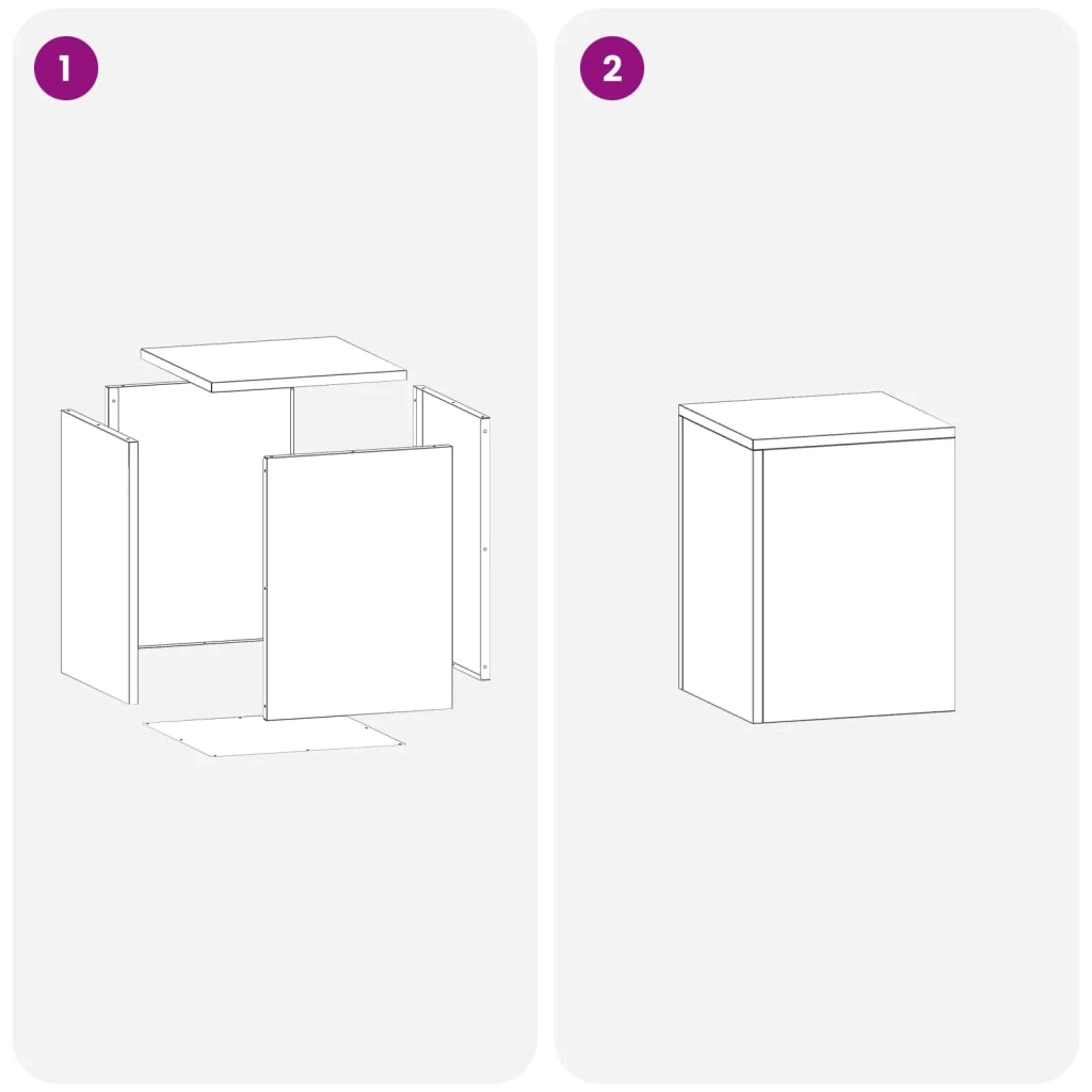 Supporto per piante 2 pcs Argento 30 x 30 x 40 cm Acciaio 8012469