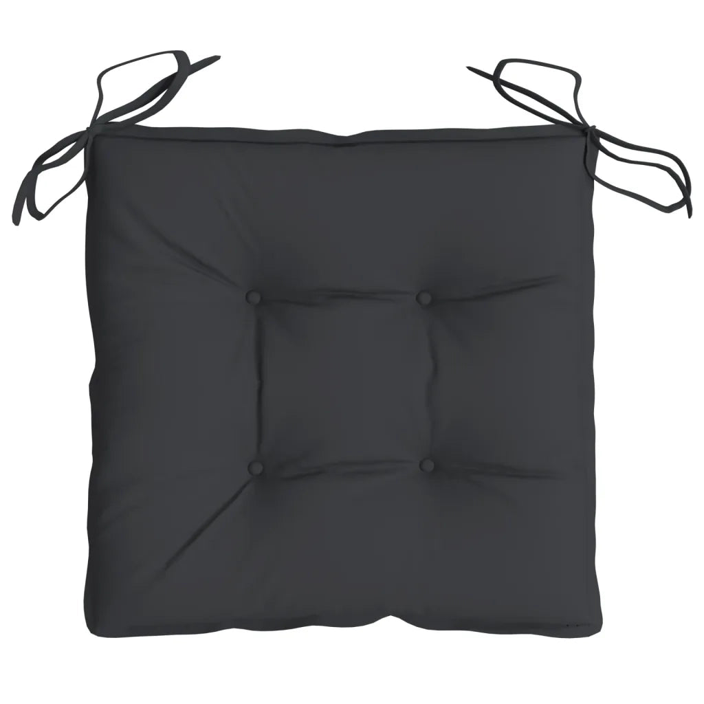 Cuscini per Pallet 4 pz | Cuscini per sedie Neri 50x50x7 cm Tessuto Oxford