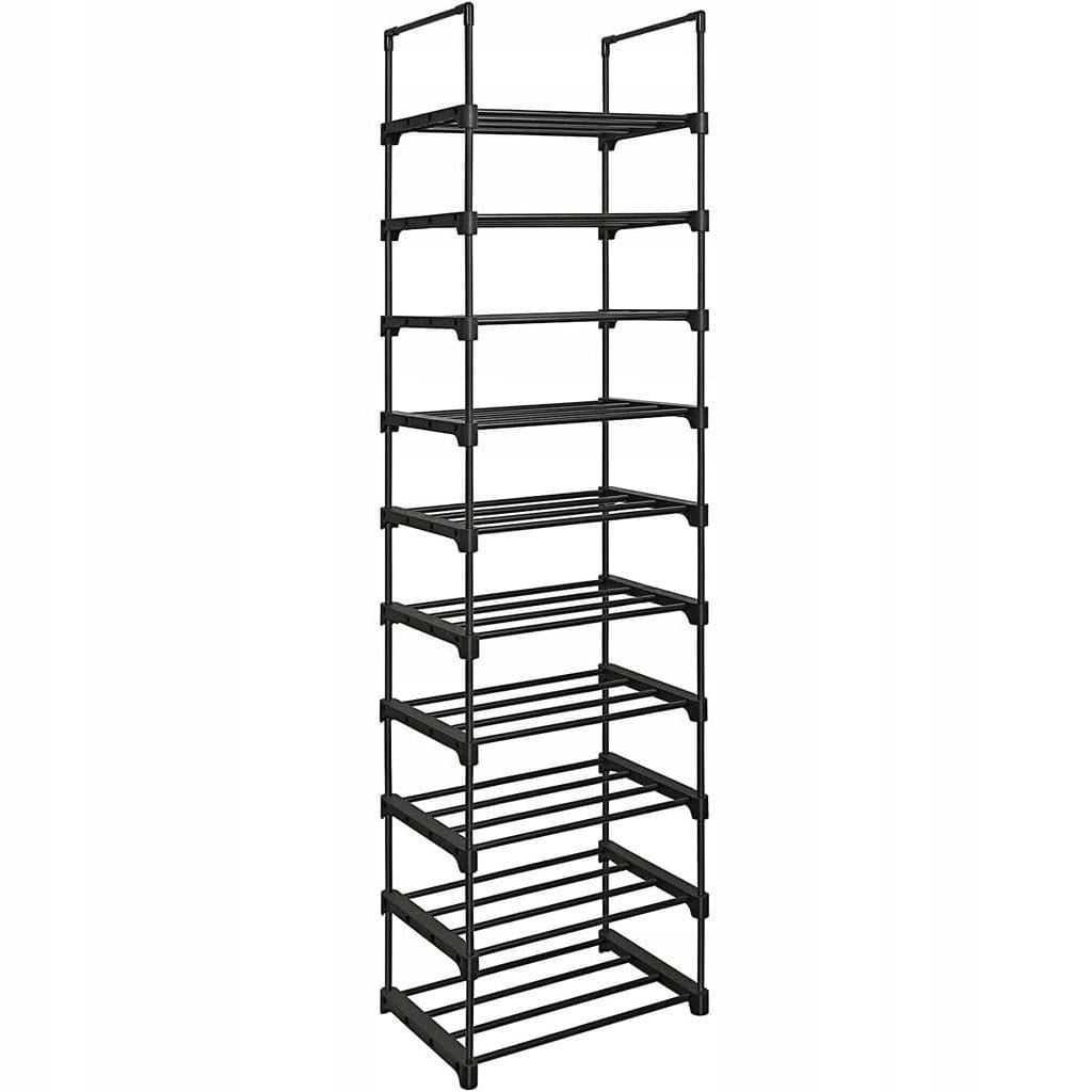 Scarpiera Valora a 10 ripiani, stile loft, colore nero