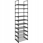 Scarpiera Valora a 10 ripiani, stile loft, colore nero