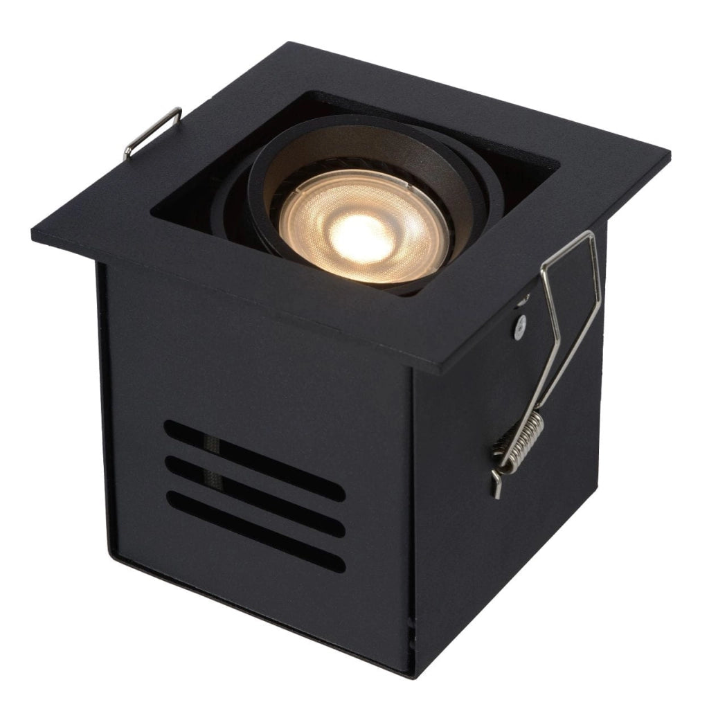 Faretto soffitto Lucide Chimney GU10 50W nero quadrato