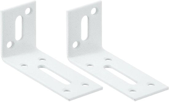 Connettore angolare 90 gradi - Angolo regolabile - Carico pesante - Acciaio inossidabile - 2 pezzi - Duraturo e resistente alla corrosione - Supporto guida