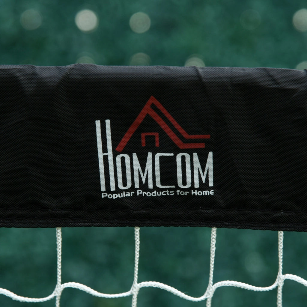 Porte da calcio pieghevoli 2 pezzi ¨C Minimal ¨C 183x90x90 cm nero per giardino esterno