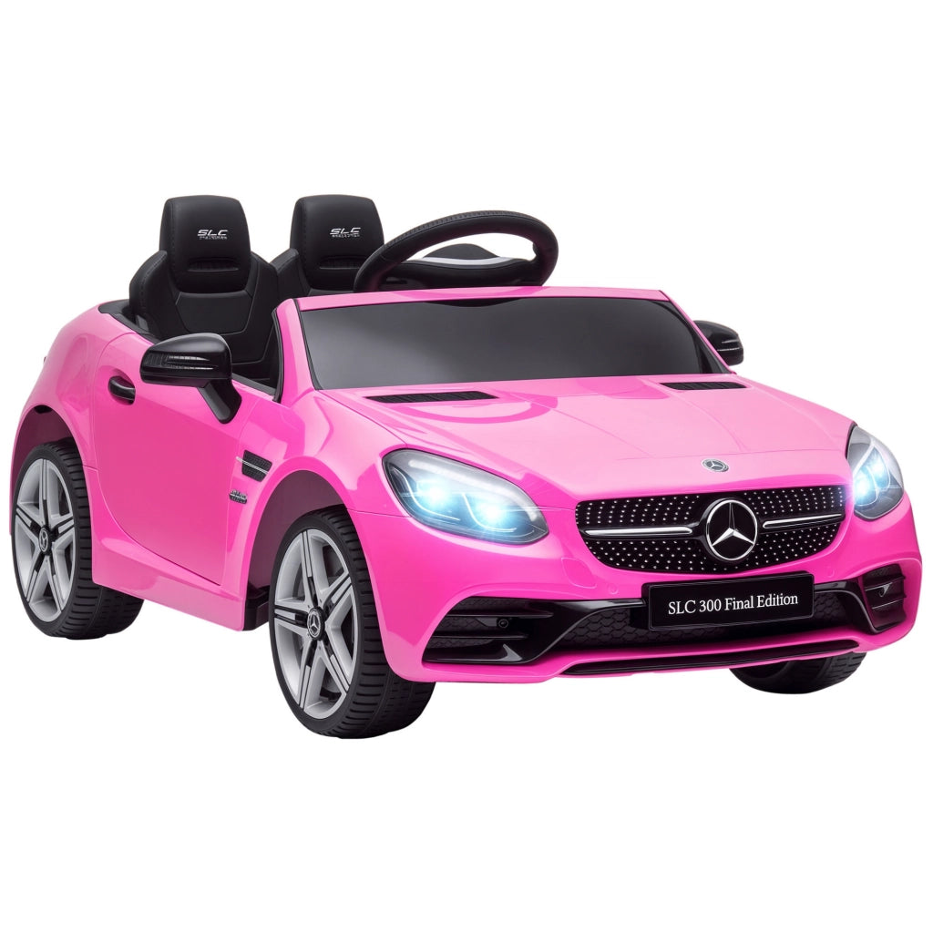 Macchina Elettrica per Bambini 3-6 Anni con Luci LED, Effetti Sonori e Telecomando, 107x62.5x44 cm, Rosa