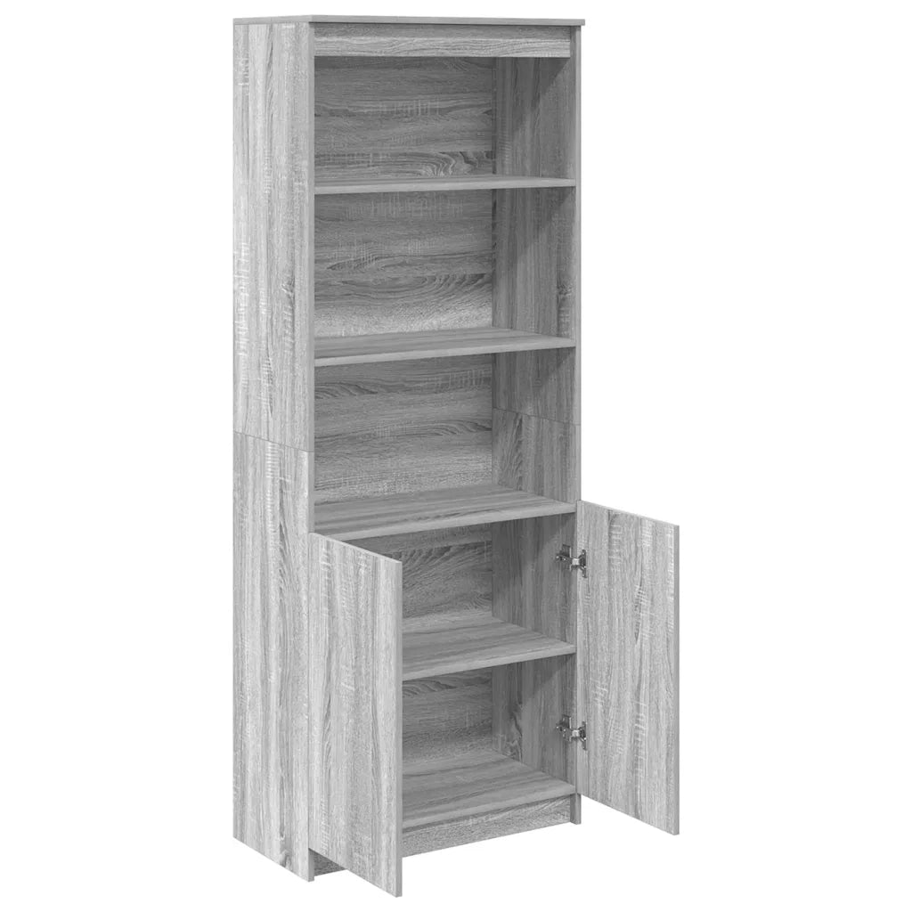 Credenza Grigio Sonoma 70x35x180 cm in Legno Multistrato 3328476