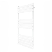 Radiatore per asciugamani design a pannello piatto 1200 x 600 mm per bagno ad incasso  Bianco