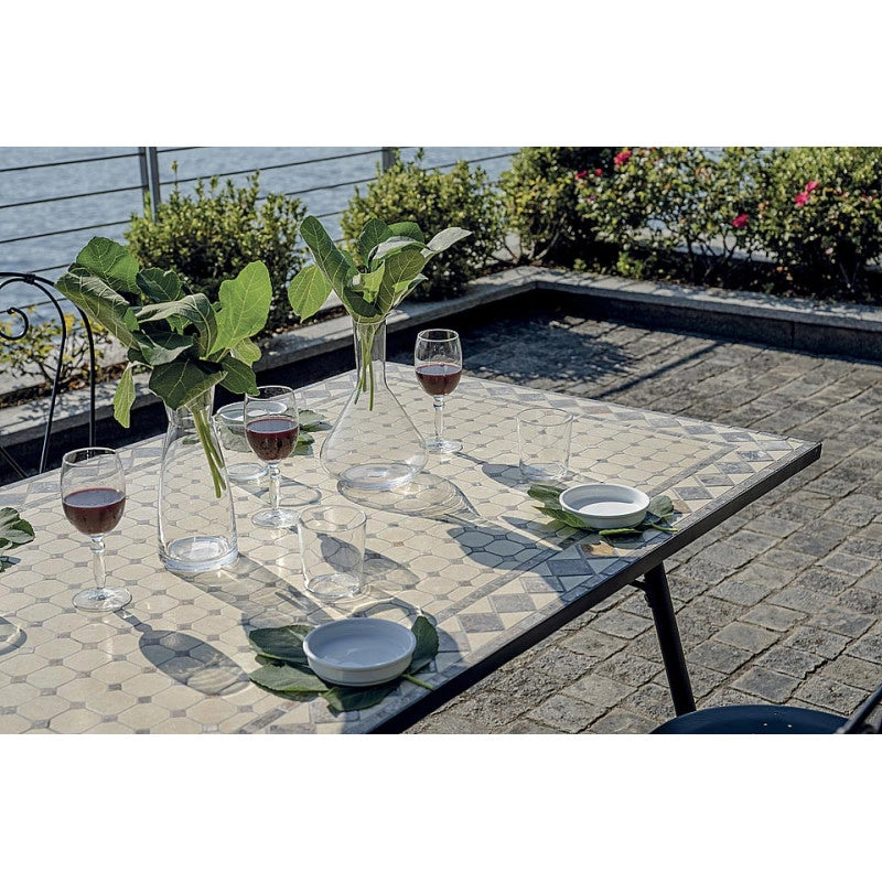 Tavolo Mosaico 150x90 Ferro Nero Moia