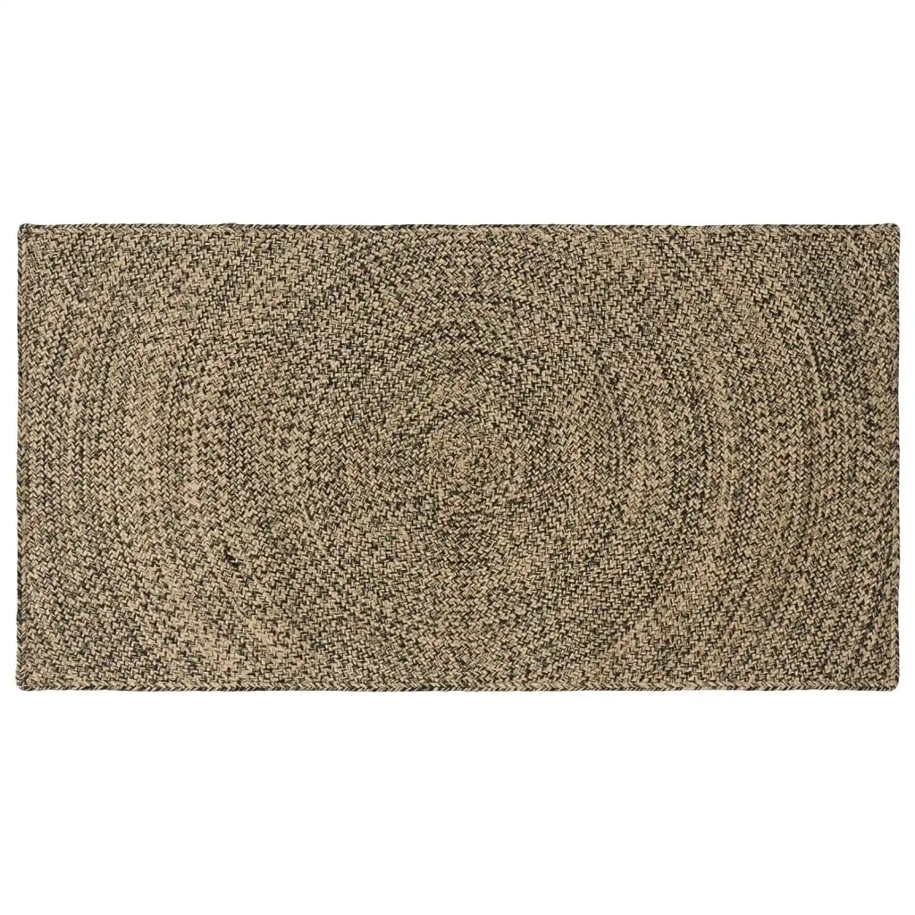 Tappeti per area Naturale e Nero 60 x 110 cm Juta