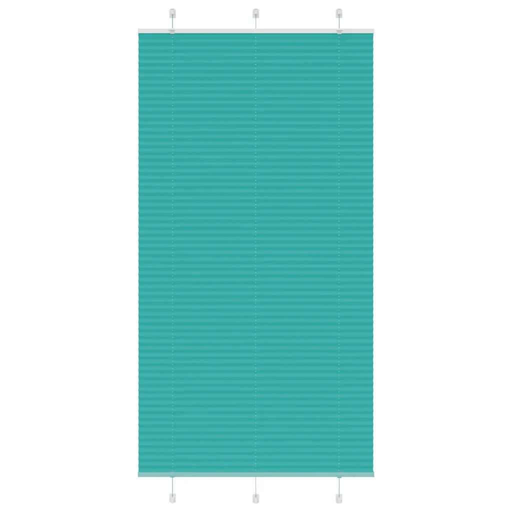 Tenda Plissettata Verde petrolio 110x200 cm Larghezza Tessuto