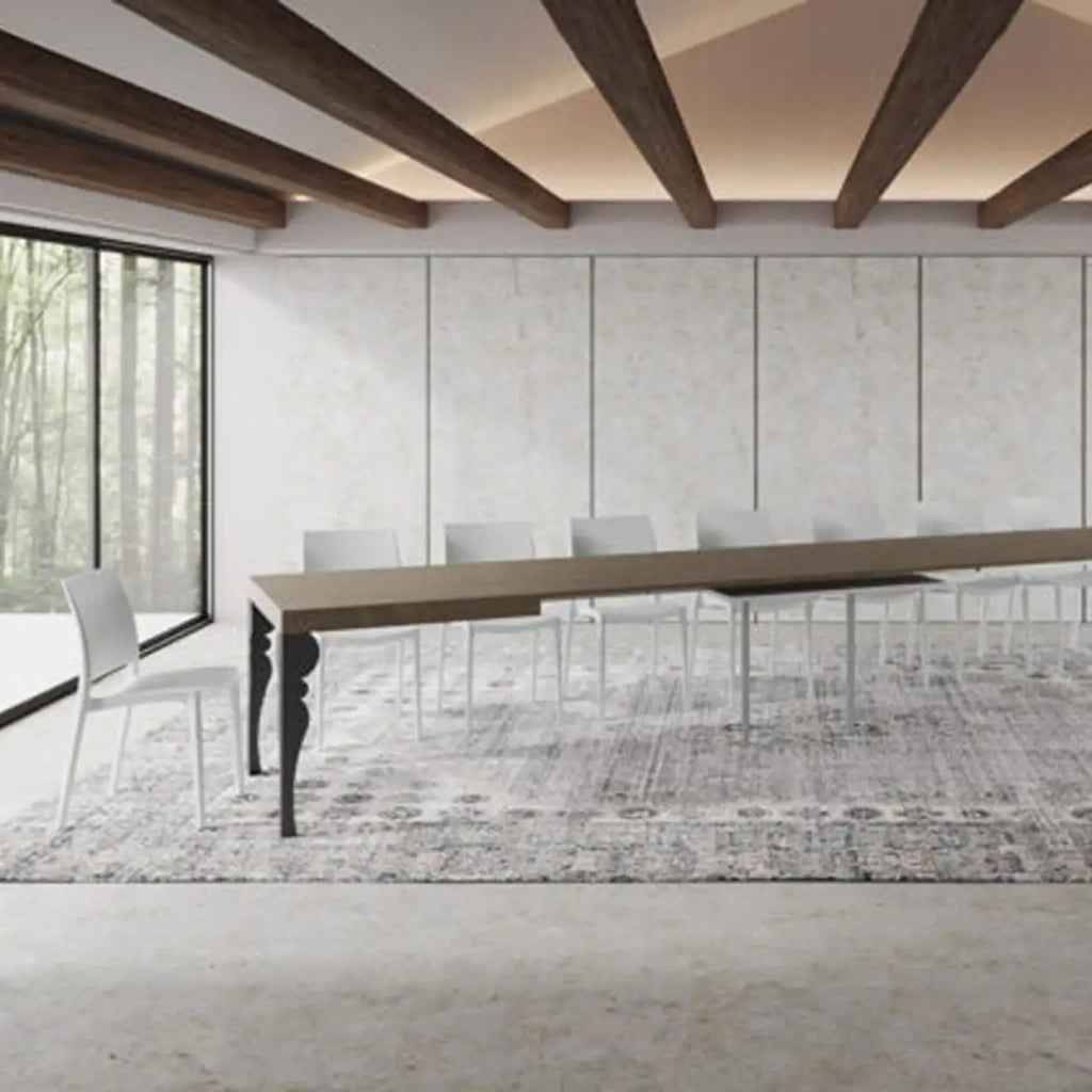 Tavolo allungabile 180/440x90 cm Paxon tortora gambe antracite