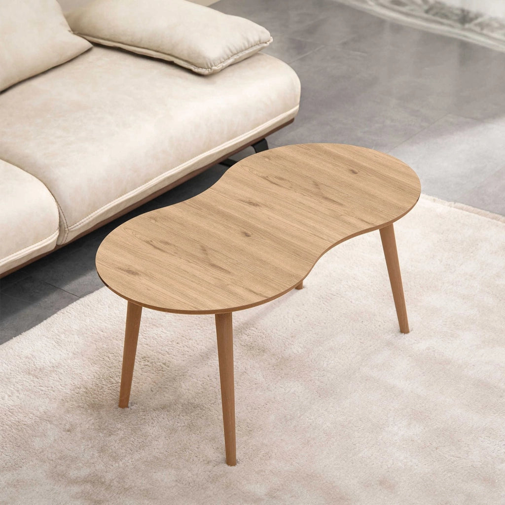 Tavolino in legno "Moon" 99 x 54 x 45 cm - Rovere