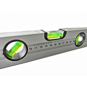 Trade Shop - Livella A 3 Bolle 400mm Metro In Alluminio Base Magnetica Resistente Uv Edilizi -