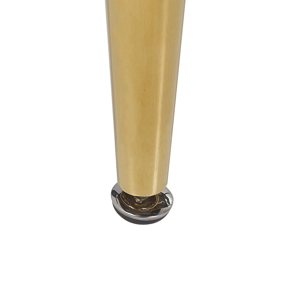 Tavolo da Pranzo Allungabile Piano in Legno Scuro e Gambe in Metallo Nero 160/200 cm