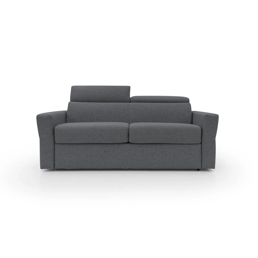 Avalon Divano letto con materasso H18 200 cm (mat. 140x197 cm) azzurro