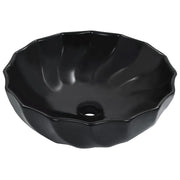 Lavabo in ceramica nera 46 x 17 cm 02_0002631
