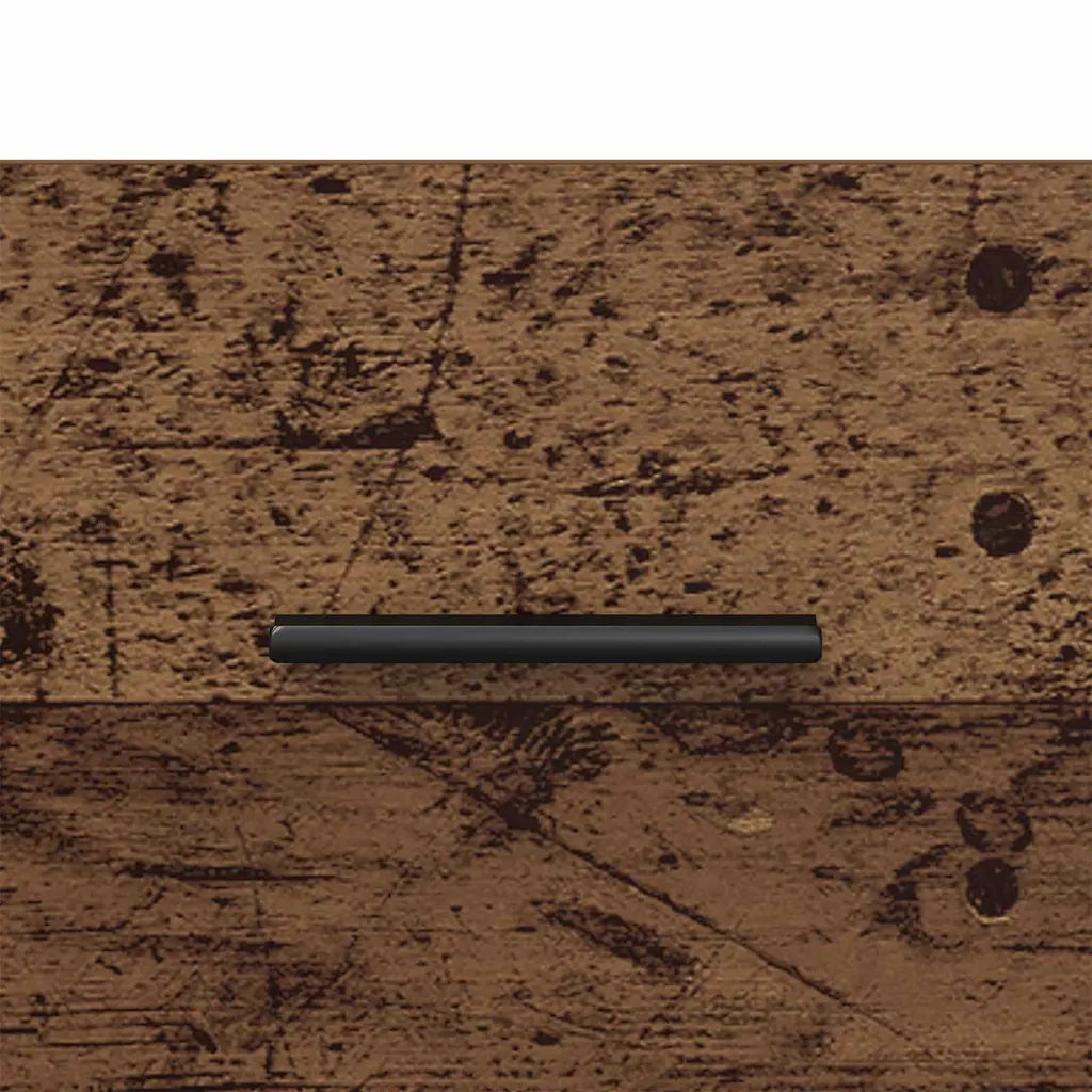 Armadio da Notte 2 pcs Legno Antico e Nero 40 x 35 x 47,5 cm 884067