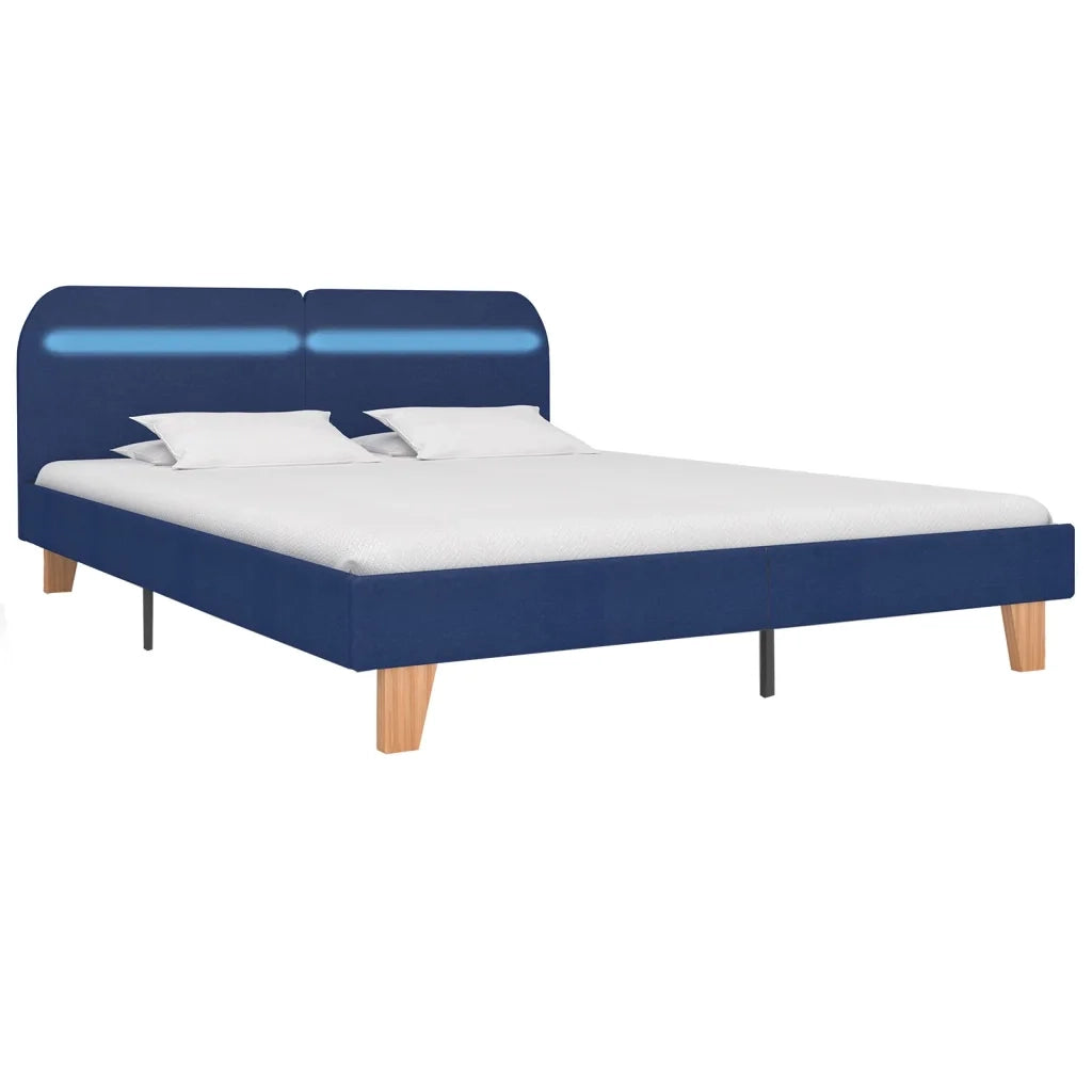 Giroletto con Luci LED Blu in Tessuto 160x200 cm cod mxl 58632