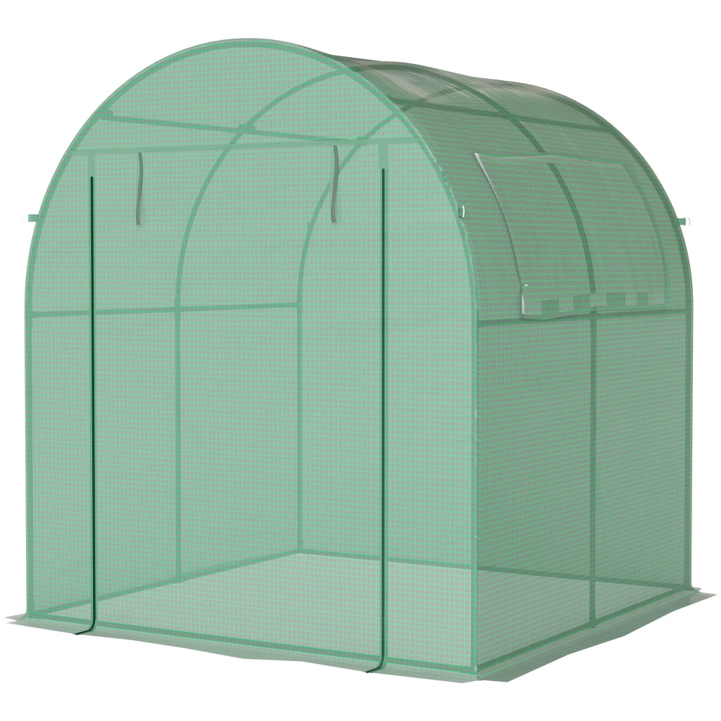 Serra tunnel per giardino ¨C Zephmum ¨C Verde, bache PE, 180x180x200 cm