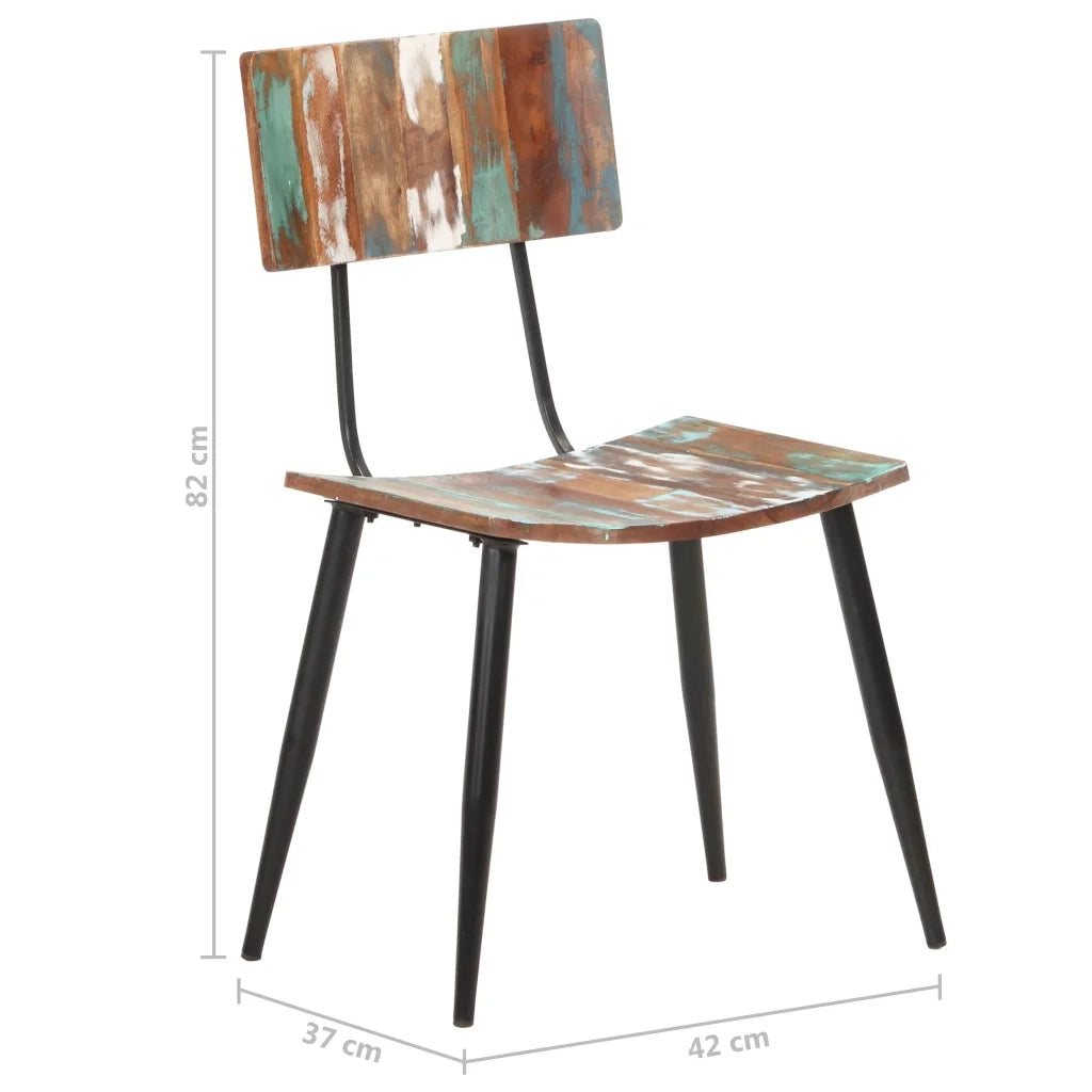 Sedie da Pranzo 4 pz in Legno Massello di Recupero  cod mxl 31520