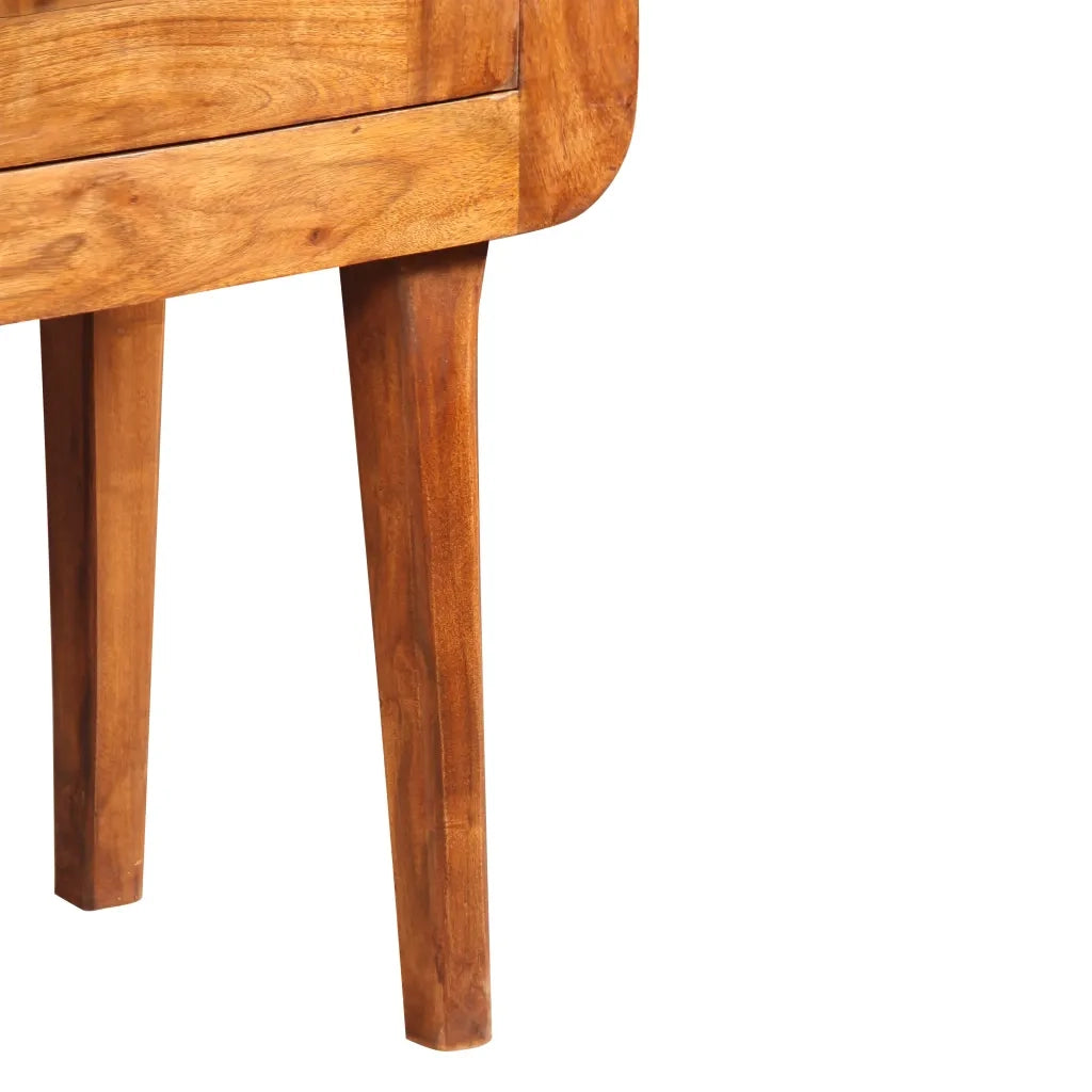 Credenza | Madia | Buffet da pranzo | Armadio da pranzo in Legno Massello con Finitura Ambra 120x30x75 cm