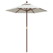 Ombrello | Parasolne da Giardino con Palo in Legno Sabbia 196x231 cm
