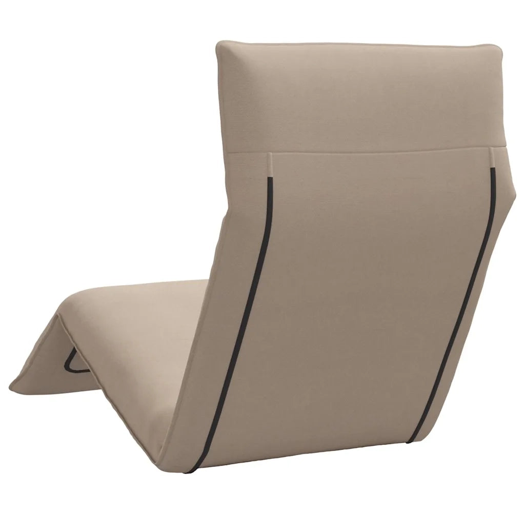 Lettino Pieghevole Tortora 175x54x8,5 cm in Tessuto Oxford