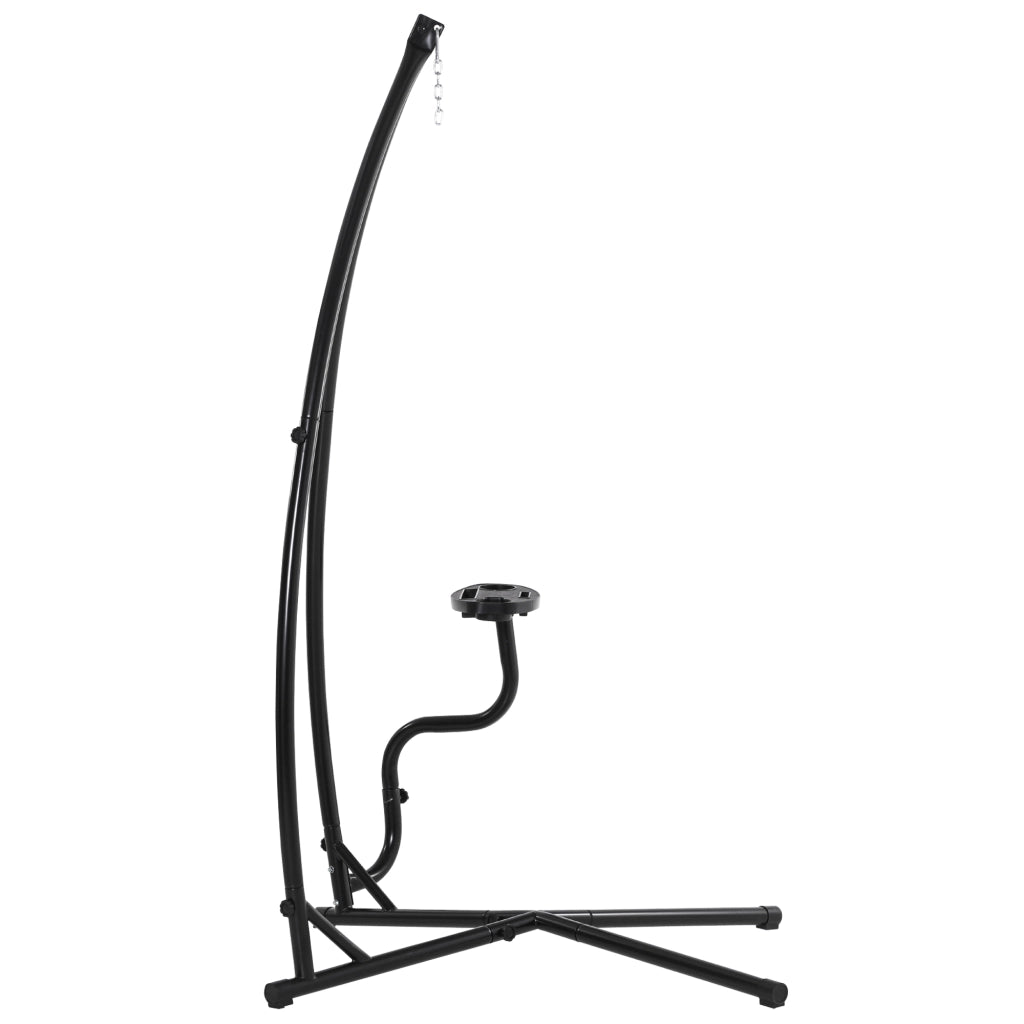 Supporto per Sedia a Dondolo con Tavolino ¨C Zephmum ¨C Grigio 190 cm