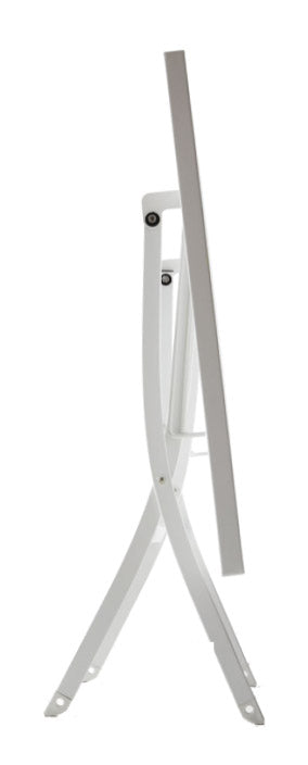 Tavolo da Giardino Pieghevole 140x80x75 cm in Acciaio RD Italia Hermes 140 Bianco