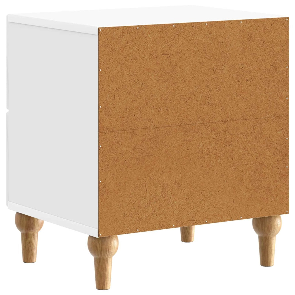 Armadio da Notte 2 pcs Bianco Lucido 43 x 34,5 x 48 cm 894074